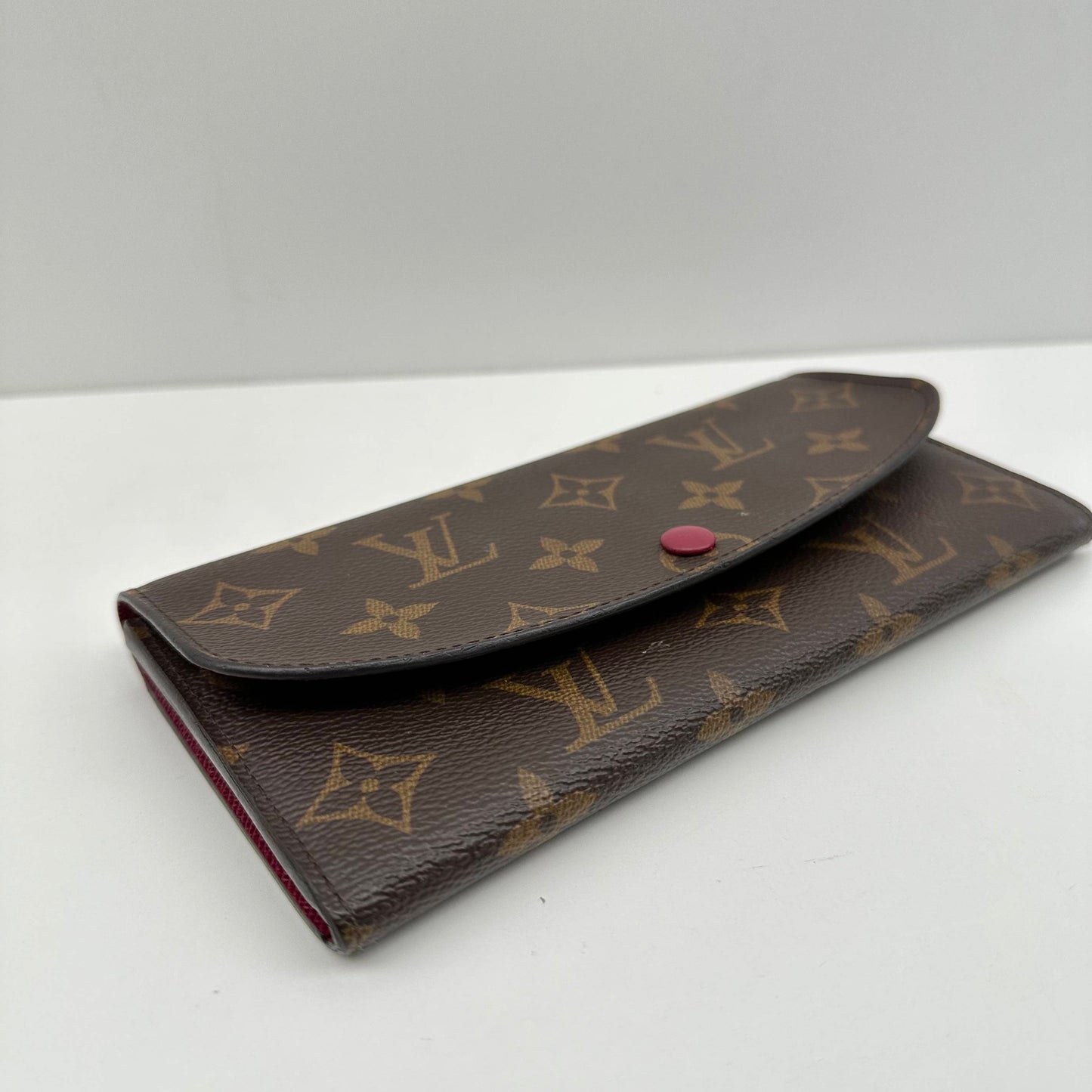 【Welcome Deal】Louis Vuitton/ LV Monogram Emilie Pink Wallet