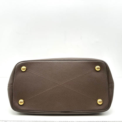 【Welcome Deal】Louis Vuitton/ LV Monogram Empreinte Citadine Brown Shoulder Bag