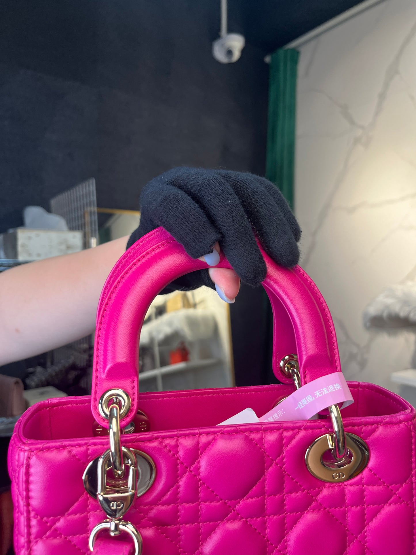 【WELCOME DEAL】Lady Dior Hot Pink Handbag